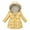 Yellow, variant on Povozer Winter Coats for Girls Hooded Waterproof Floral Printed Kids Toddler Warm Snow Jacket(Pink,4-5 Years)