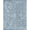 thumbnail image 3 of Bliss Rugs Scandinavian Area Rug for Living Room, Farmhouse, Bedroom, Geometric Tribal Dining Room Rug | Blue, 5' x 8'(5'3''x7'3''), 3 of 10