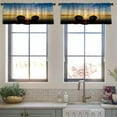 thumbnail image 4 of LALILO Kitchen Curtain Valance Ethnic Boho Traditional Rod Pocket Window Curtain 52"x 18" Set of 2, 4 of 7