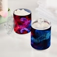 thumbnail image 5 of Blue and Red Flame Mixture Translucent Plastic Cans Storage Canisters with Lid Set of 2, 5 of 7