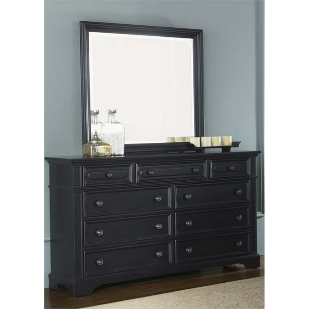 Liberty Furniture Carrington Ii Dresser, Black Dresser With Mirror And Chest Set