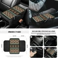 thumbnail image 7 of Jeiento Southwest Aztec 14 PCS Car Accessories Set Car Seat Protector Steering Wheel Cover Seatbelt Strap Pad Trash Can Armrest Cover Pad Cup Coasters Rearview Mirror Cover Handbrake Cover Set, 7 of 7