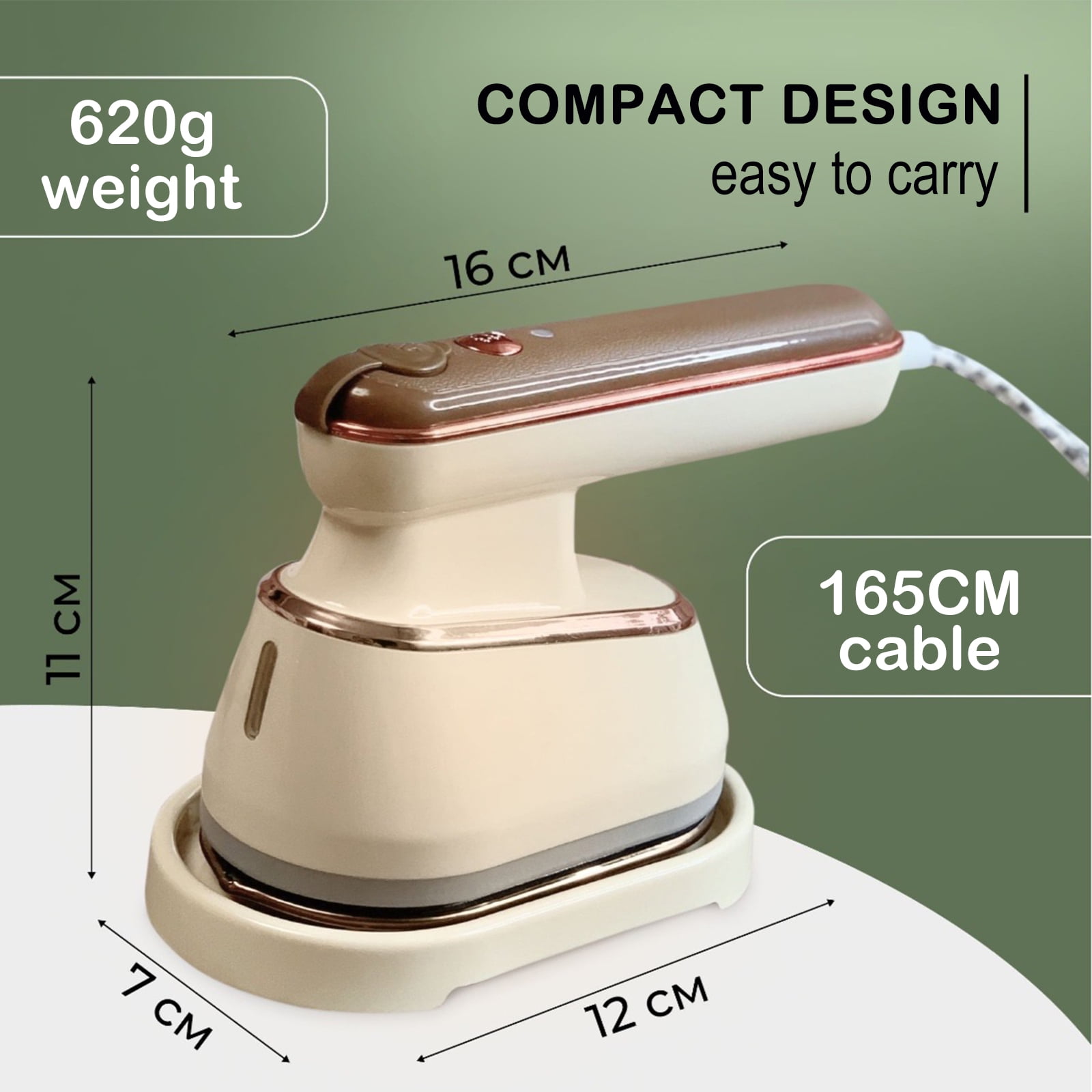 Steam Iron For Clothes Wet Dry Ironing Machine Fast-Heat Household Fabric Steam Travel Electric Iron 110V