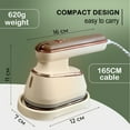 thumbnail image 5 of Steam Iron For Clothes Wet Dry Ironing Machine Fast-Heat Household Fabric Steam Travel Electric Iron 110V, 5 of 9