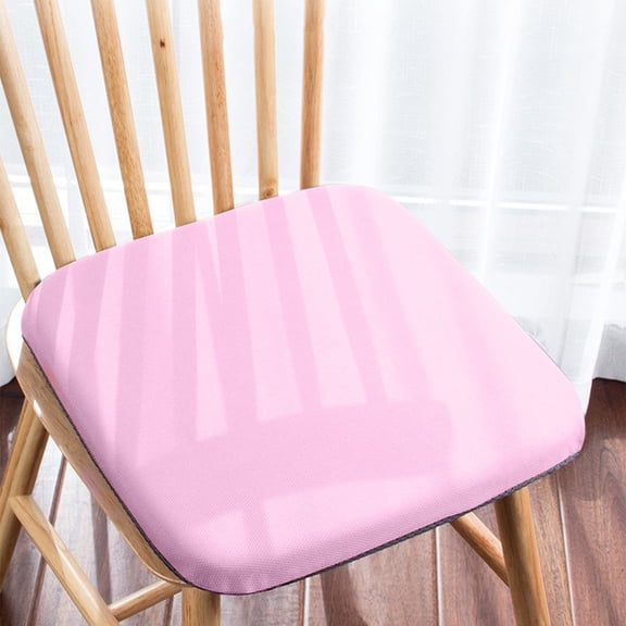 Floor Cushions for Sitting,Dining Chair Cushions,Sedentary Seat Slow Rebounds Foam Chair Cushion Stool Chair Cushion Suitable For Kitchen Restaurant Classroom Office Or Car(Pink 18*18IN)