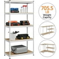 thumbnail image 6 of Yaheetech 5 Tiers Adjustable Metal Storage Shelving Heavy Duty Boltless Display Stand, Silver, 6 of 7