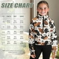 thumbnail image 4 of Chaqlin Classic Cow Print Outdoor Sweatshirts Camping Sweatshirt with Pocket Hiking Sweatshirts School Sweatshirt Size 5-6, 4 of 7