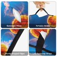 thumbnail image 6 of Basketball and Fire Blue Pattern Teens Toddler Nap Mat with Pillow, Sleeping Mat Bag for Preschool Daycare 59"x22", 6 of 6