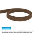 thumbnail image 4 of Uxcell Cotton Twill Tape Cotton Ribbon Bias Binding Tape Herringbone Webbing Trim for Sewing Binding Gift Coffee 1/4", 4 of 6