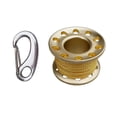 thumbnail image 1 of jinwen Aluminum Scuba Diving Finger Spool Reel+10m Line+ Link Golden, 1 of 9