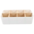 thumbnail image 1 of 1Set Multi Grid Storage Box Bamboo Natural Style Detachable Grid Storage Box, 1 of 8