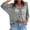 Gray, variant on Women's Plus Size Summer Crochet Hollow Out 3/4 Dolman Sleeve Pullover Sweater Boho Beach Vocation Cover Up