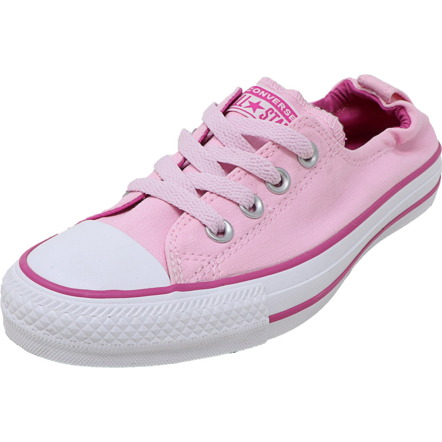 Converse Women's Chuck All Star Shoreline Pink Foam / Active Fuchsia White Low Top Sneaker - 5M Walmart.com