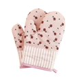 thumbnail image 1 of Dos juegos de guantes para horno (rosas rosadas), microondas, barbacoa, guantes de algodón para bandeja de horno, guantes de cocina, guantes de cocina resistentes al calor, cocina, horneado,, 1 of 5