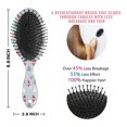 thumbnail image 6 of Light Blue Christmas Snowman and Tree Pattern Hair Brush,Girls Detangling Hair Brush,Glide Through Tangles with Ease for Wet & Dry Hair,8.8"X2.8", 6 of 7
