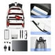 thumbnail image 4 of Easygdp Ladybugs on Black and White Striped1 Mochila Casual para Portátil, Mochila para Escuela, Viajes, Negocios, 4 of 6