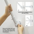 thumbnail image 2 of 6ft Flag Pole with Holder, American Flag Pole Kit for Outdoor, House Tangle-Free Flag Pole with Flag Rings, Metal Wall Mounted Spinning Flag Pole for Residential and Commercial White, 2 of 7