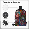 thumbnail image 5 of Scary Killer Klowns from Outer Space Chest Bags For Women Men Teen Sling Bag Crossbody Backpack 2 Compartment Daypack Unisex Shoulder Travel Bag, 5 of 8