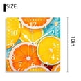 thumbnail image 2 of 10 Inch Wall Clock Battery Operated Silent Clock Decorative for Office, Kitchen, Outdoor, Living RoomYellow Lemon Lemon Orange Art, 2 of 4