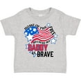 thumbnail image 3 of Inktastic Home of the Free Because My Daddy is Brave Boys or Girls Toddler T-Shirt, 3 of 5