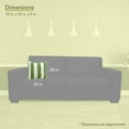 thumbnail image 3 of Majestic Home Goods Pillow 20x20 Vertical Stripe Sage, 3 of 4