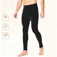 thumbnail image 2 of hotojiny Men Thermal Underwear Bottoms Soft Sports Running Tights Pants Fall Winter Warm Base Layer Leggings L-4XL, 2 of 7