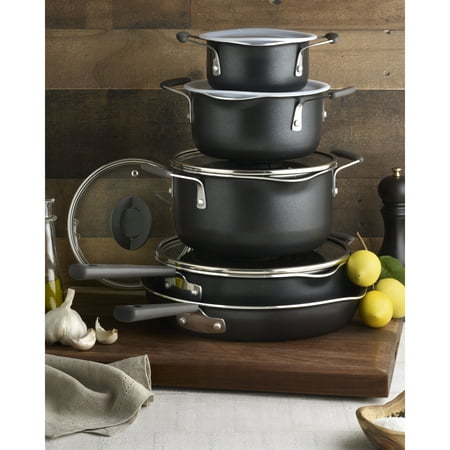 T-Fal Stackables Titanium Non-stick Multipurpose Space Saving 10 Piece Cookware Set
