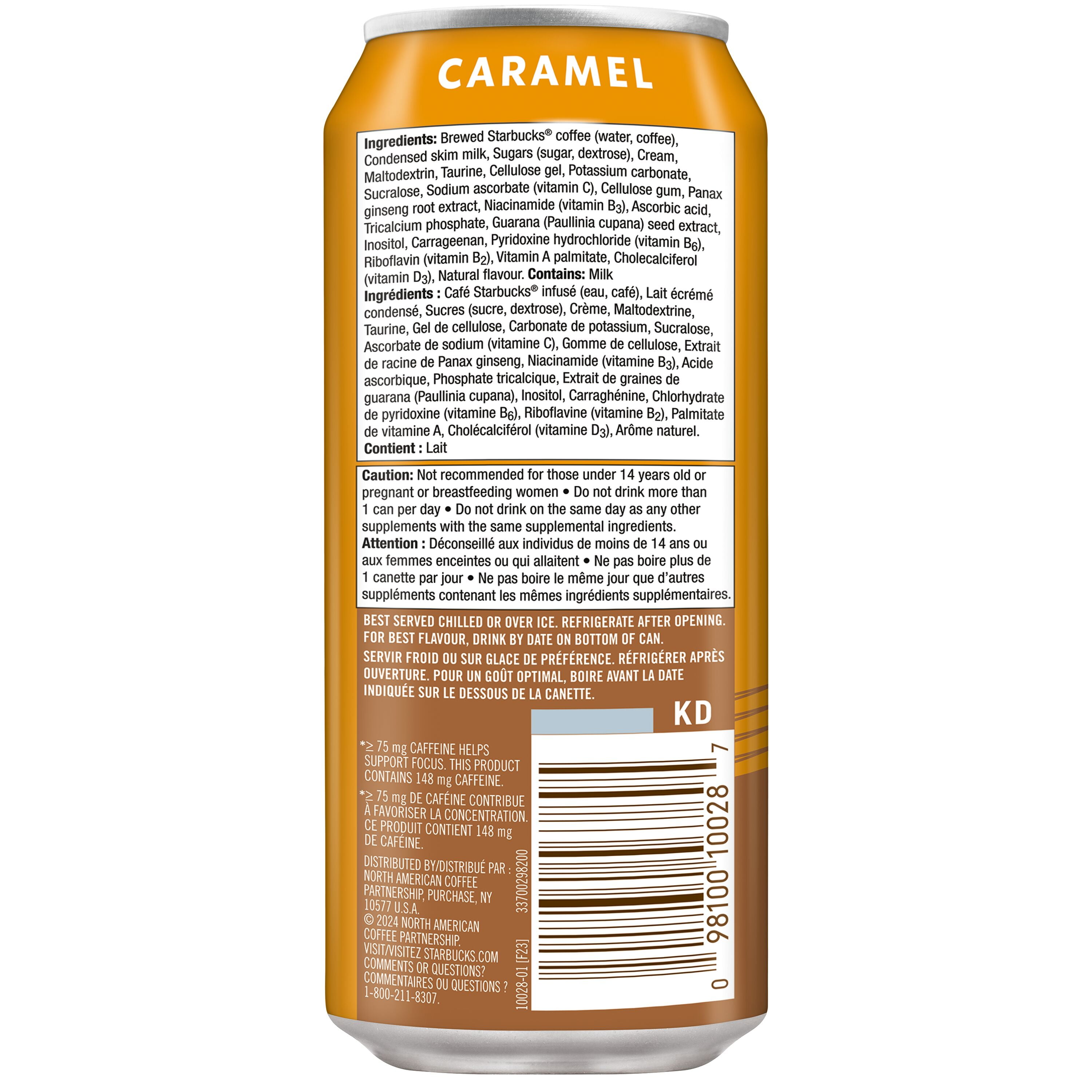 Starbucks Doubleshot Caramel 444mL, Can