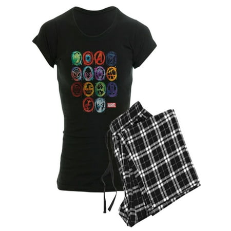 

CafePress - Marvel All Splatter Icons - Women s Dark Pajamas