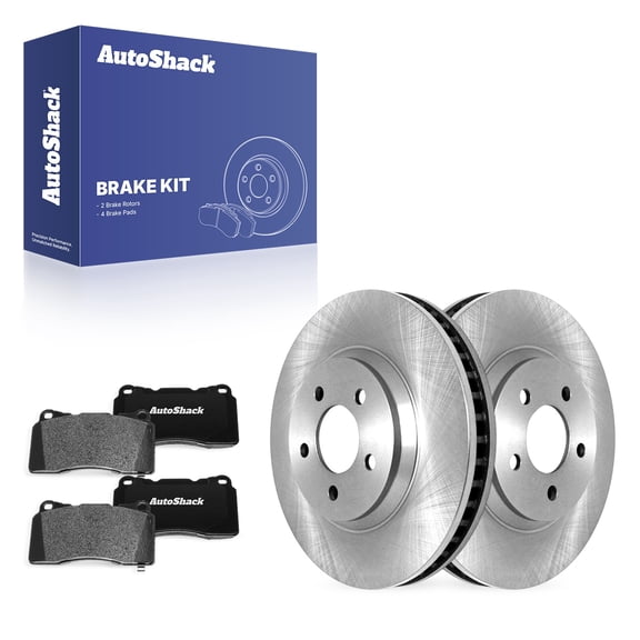 AutoShack Front Vented Brake Rotors   Ceramic Pads 6-PC Brake Kit Replacement for 2007 Ford Mustang 2014 Ford Mustang 12.44" (316 mm)
