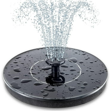 Totf Solar Bird Bath Fountain Pump with 6 Nozzles, Compact Design, Versatile for Garden Pond Outdoor