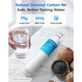thumbnail image 4 of Waterdrop 4396508 water filter Replacement for EveryDrop Filter 5, EDR5RXD1, Whirlpool 4392857, NL300, 4396510, 4396509, 4396547, LC400V, 4396510p, WF-NLC240V, PNL240V, 2Pack, 4 of 9