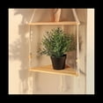 thumbnail image 3 of Estantes con Estante de Madera 1 Estante Hecho a Mano para Plantas Colgantes y DecoracióN con Cuerda de Macramé y Estante, 3 of 7