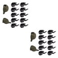 thumbnail image 4 of Wweixi 10pieces Wide Application Hat Hangers Home Office Or Hat Shops Exquisite Craft Baseball Caps Hook Black 2Set, 4 of 6