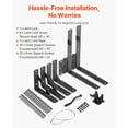 thumbnail image 3 of KFFKFF Gate Support Bracket, Sag Prevention Gate Structure Accessory Kit, Gate Structure Support Bracket with Secure Lock Cord, Lock Mechanism, Suitable for Storage Room Doors, Livestock Enclosures, 3 of 9
