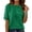 Green, variant on Short Sleeve Knitted Pullover – Crew Neck Diamond Pattern Sweater – Lightweight Summer Top – Elegant Casual Knit Shirt – Available in 14 Colors – Sizes S-XXL