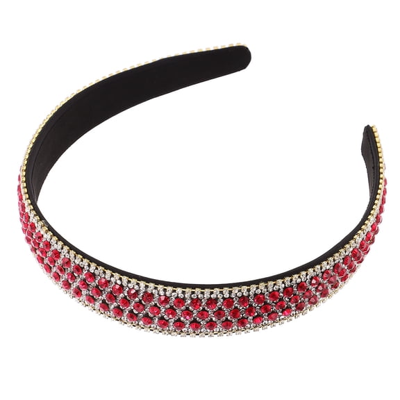 Tineasur Womens Hair Bands Rhinestone Headband Minimalist Hair Holding for Exercise 1Pack
