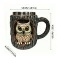 thumbnail image 3 of Handmade Raccoon Owl Tree Hole Mug, Cute Forest Friends Design, Artisan Crafted Functional Decorative Drinkware, Eco Friendly Gifts for Wildlife Lovers, 3 of 7
