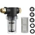 thumbnail image 1 of 3/4" Garden Hose Sediment Filter for Pressure Washer - Sediment Filter End Cap for Outdoor Gardening - Water Inlet Filter - Pressure Garden Filter, 1 of 5