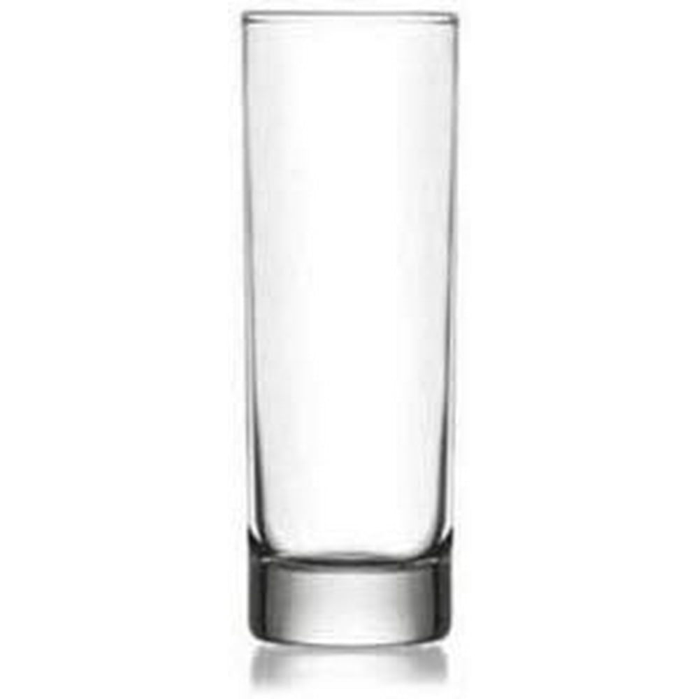 LAV Clear 10.25 Ounce Drinking Glasses Tall and Narrow Design, 6.5? x