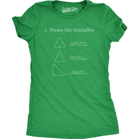 - Womens Name The Triangles Funny Math T shirts Sarcasm Novelty I Love Math Tee Humor