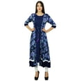 thumbnail image 6 of Bimba Exclusive 2 Piece Printed Kurti Long Kurta Boho Chic Dress, 6 of 7
