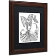 thumbnail image 2 of Trademark Fine Art "Fairies and Woodland Creatures 13" Canvas Art by KCDoodleArt Black Matte, Wood Frame, 2 of 4