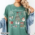 thumbnail image 4 of Tis the Season Christmas Activities Graphic Print T-Shirt | Holiday Icons Design | Pepper Tee, 4 of 7