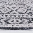 thumbnail image 3 of SAFAVIEH Toscana Roger Oriental Polyester Area Rug, Grey/Ivory, 6'7" x 6'7" Round, 3 of 8