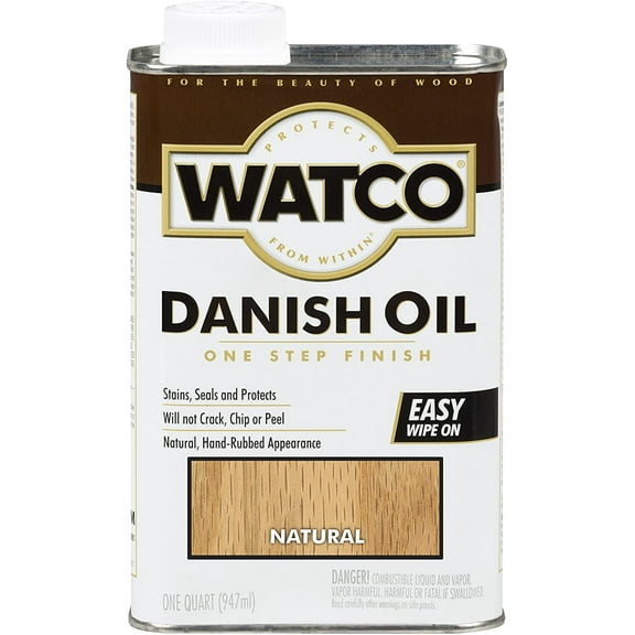 Watco Danish Oil Wood Finish, 1 Quart