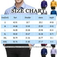 thumbnail image 3 of Resicozy Mens Dressy Shirts Long Sleeve Button Down Blouses Classic Solid Color Wrinkle-Free Formal Office Tops Shirt White L, 3 of 8