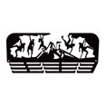 thumbnail image 1 of Tnarru Wall Mounted Medal Hanger Displaying Rack Athletic Achievement Display Rack Easily Install Sturdy for Study Room Wall Hanging C, 1 of 8