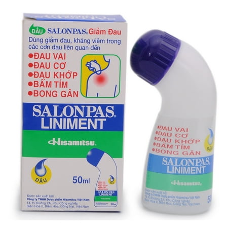 1 Box X 50ml Salonpas Roll Liniment, Muscle, Aches, Pain (Best Liniment For Muscle Pain)