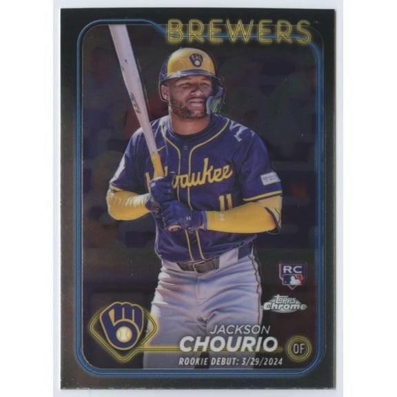 MLB 2024 Topps Chrome Update Series Baseball Debut Jackson Chourio USC30 (Rookie)